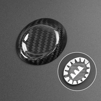 Accessoires Chevrolet Camaro 6ème génération 2017-2019, garniture décorative en fibre de carbone brillante pour la tête du levier de vitesses, autocollant de protection