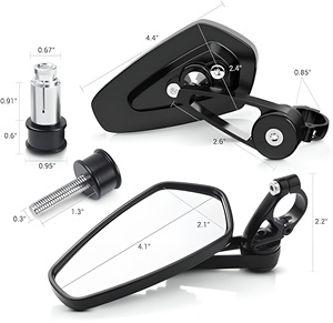 Rétroviseur universel pour moto 7/<span class=keywords><strong>8</strong></span> pouces - Product Image 6