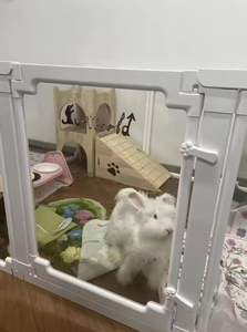 Düğme kapatma ile Modern akrilik Pet çitleri katı tasarım-ayrılabilir ve büyük orta ve küçük köpekler için katlamak kolay - Product Image 5