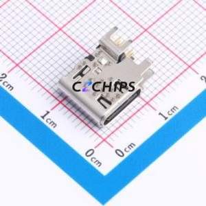 HC-TYPE-C-16P-FL6.65Q-5A-06 USB Connector Through hole Component (THT) Connector Type-C USB 3.1 Female Side Insert - Product Image 1
