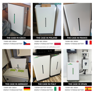 แบตเตอรี่ลิเธียม LiFePO4 สำหรับเก็บพลังงานแสงอาทิตย์แบบไฮบริด 48V 300Ah 200Ah 100Ah  ระบบแยกส่วน IP65 สำหรับใช้ในบ้าน  ความจุ 10kWh 15kWh 30kWh รองรับ CAN - Product Image 2