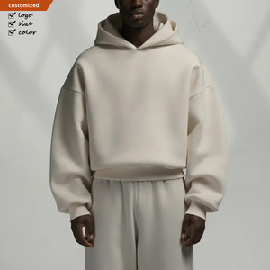 Custom French Terry Pullover Hoddie 400 450 500 600Gsm Heavyweight <strong>Hoodie</strong> 100 Cotton Box Cropped 450gsm Cotton Hoodies for Men - Product Image 5