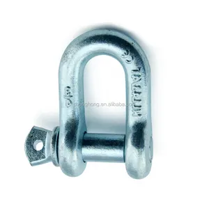 G210 US Standard D Shackle with Screw Pin High Precision Made of Carbon steel China Supplier