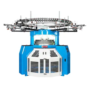 WELLKNIT QD4R 3.2F/inch High Production Capacity South America Hot Sale Interlock T-shirts Double Circular Knitting Machine