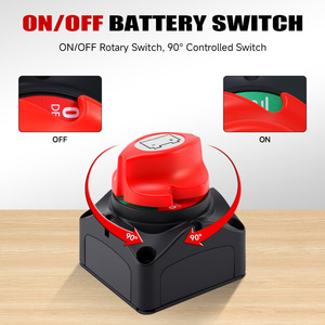 Interruttore Staccabatteria 12V 48V per Camper <span class=keywords><strong>Auto</strong></span> Nautica Interruttore <span class=keywords><strong>Batteria</strong></span> in Rame per Barche ATV UTV Veicoli - Product Image 3