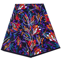 100% katun Super Hollandais lilin Pagne wanita benang Combed Batik Organik kain tenun gaya polos kain lilin Afrika vertikal