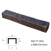 TT-05A Guanyu Poutres décoratives en polyuréthane (PU) imitation bois de chêne rustique, design français, écologiques, légères, durables, avec revêtement filmé blanc, pour hôtels