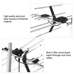 Antena VHF HD, Antenas DVB-T2, Antena Exterior 4K HDTV, Antena de TV de Largo Alcance, Antena de TV Digital de Alta Ganancia - Product Image 2