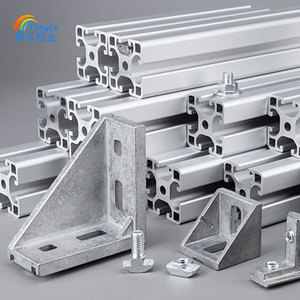Profilés extrudés en <span class=keywords><strong>aluminium</strong></span> Garde-corps en <span class=keywords><strong>aluminium</strong></span> <span class=keywords><strong>anodisé</strong></span> Série <span class=keywords><strong>80</strong></span>*160mm Profilé <span class=keywords><strong>aluminium</strong></span> extrudé à rainure en T Intustry lourd - Product Image 2