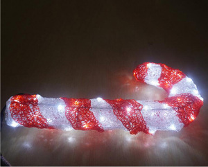 3D <strong>Christmas</strong> Candy Cane Motif <strong>Lights</strong> Outdoor Garden <strong>Pathway</strong> Decor Festival Xmas New Year Holiday Lighting - Product Image 5