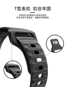 Correa de silicona con logotipo personalizado para iwatch 4, 5, 6 <span class=keywords><strong>SE</strong></span>, diseño ondulado, brazalete de hebilla inversa para <span class=keywords><strong>Apple</strong></span> <span class=keywords><strong>Watch</strong></span> - Product Image 2