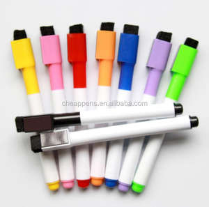 Marqueur pour tableau blanc Bonvada en blister avec pointe bille et gomme, encre multicolore, pour usage bureautique - Product Image 4