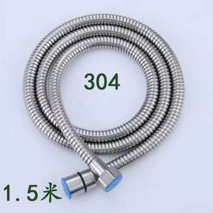 Tuyaux d'arrosage USA Mairun 96 pouces en acier inoxydable, dérouleurs de tuyaux durables et réglables, douchette à main, rallonge en laiton, modèle USA - Product Image 5