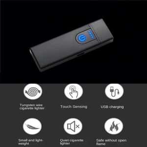 2024 New USB Charging Waterproof Windproof Rechargeable Small Electronic Cigarette <b>Lighter</b> for Giveaways - Product Image 3