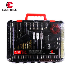 Everforce 100-Piece Drill Bit Set Twist Drill Metal Woodworking Hole Opener EF-7029 - Product Image 1