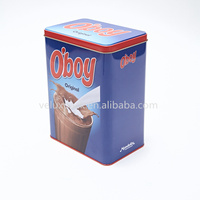 Boîte de chocolat de qualité alimentaire boîte de conserve rectangulaire en métal boîtes personnalisées boîte de chocolat chaud