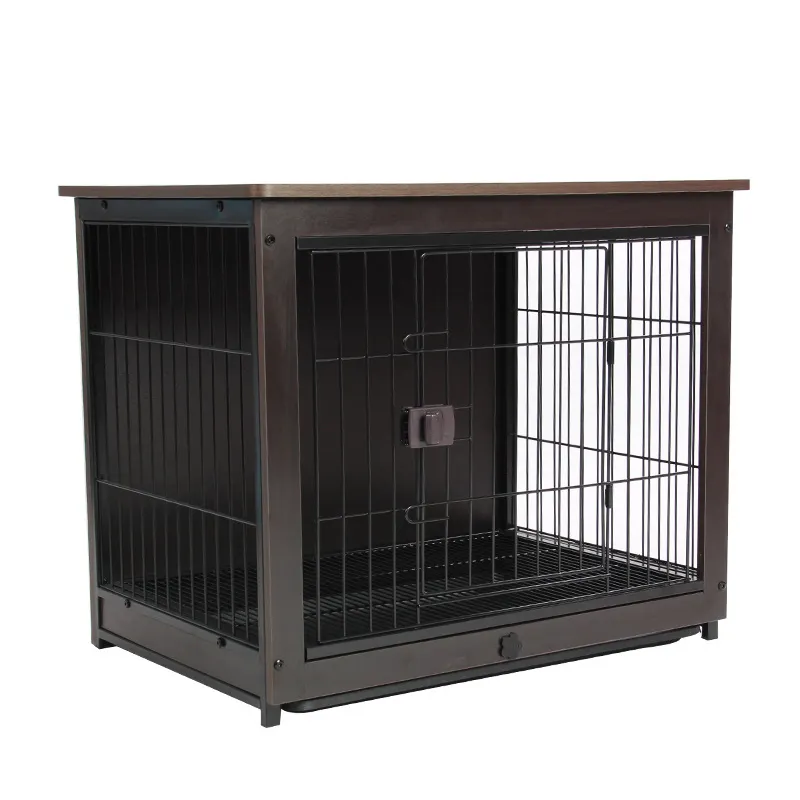 Wooden dog cage indoor pet furniture dog villa pet fence wholesale