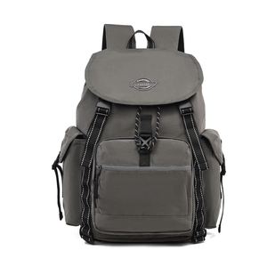 <b>Large</b> Capacity Waterproof Nylon Outdoor Travel Backpack Men's Multi-pocket Drawstring <b>Rucksack</b> Laptop Daypack with Luggage Strap - Product Image 3