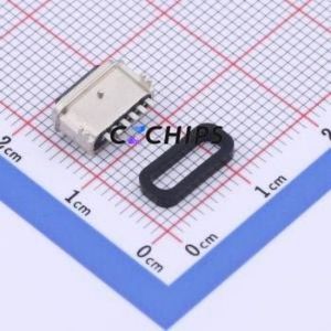 TYPE-C 6PFS 2J-H5.8 IPX8 USB Connector SMD Connector ( Connector Type: Type-C )( Protocol Standard: USB 3.1 )( Gender: Female ) - Product Image 2