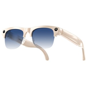 KI-Smart-Brille M96 Halbrandfassung 8MP Kamera Foto- und Videoaufnahme KI-Übersetzung Schwarz - Product Image 3