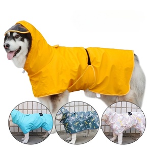 Imperméable en PU pour chien de grande taille avec bord transparent et ceinture de protection abdominale, vente en gros, nouveau modèle Petsign - Product Image 1