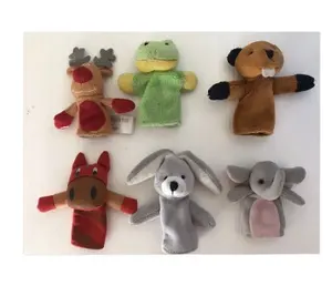 Peluches jouets pour enfants noël, marionnettes à doigt, jouet à la main de chef,