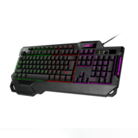 Clavier de jeu 114 touches Disposition espagnole russe arabe Clavier rétroéclairé RVB Étanche Clavier de jeu multifonction