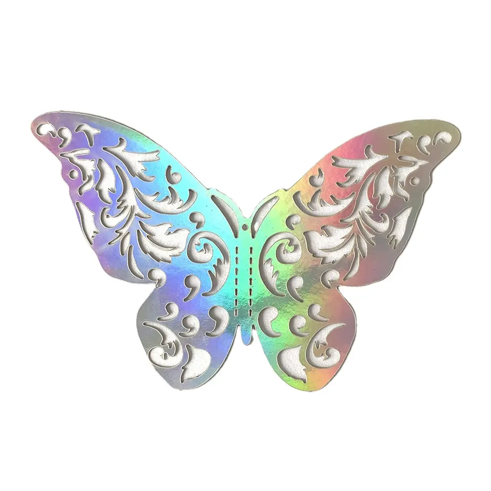 Dekorasi dinding kupu-kupu 3D 72 buah, stiker dinding kupu-kupu berongga, stiker dinding pesta magnetik kupu-kupu