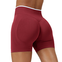 Logo personnalisé pour femmes taille moyenne Fitness survêtement taille élastique sport Yoga Shorts ensembles avec motif solide-Vente en gros