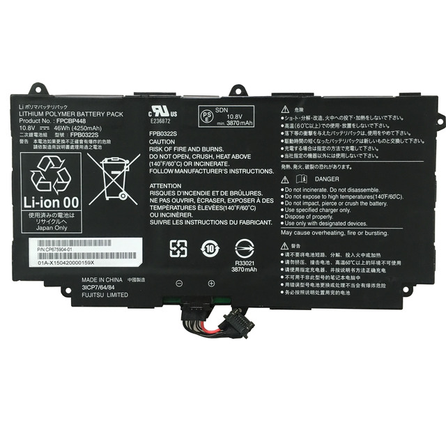 FPCBP448 FPB0322S New Original Battery for Fujitsu Q775 Q736 Q737 CP675904-01