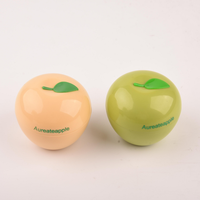 Custom 90Ml Geel Lege Pp Kleine Cosmetische Crème Container 90G Apple Fruit Vorm Kleine Jar Plastic Cosmetische Jar