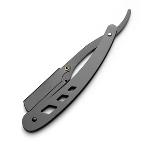Manual <b>Razor</b> Stainless Steel <b>Single</b> <b>Blade</b> Face Shaving Hair Removal Rainbow Gold Silver Black - Product Image 2