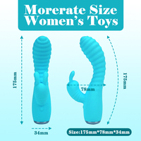 Tragbarer Häschen-Vibrator für Frauen mit 10 Vibrationsmodi, Heizfunktion und IPX7 Wasserdichtigkeit für G-Punkt- und Klitoris-Stimulation bei Paaren