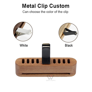 Luxury Walnut Wood <strong>Car</strong> Air Freshener Magnetic Vent Clip <strong>Diffuser</strong> Custom Logo Long-lasting <strong>Car</strong> Fragrance Tesla Accessories - Product Image 5