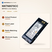 Batterie radio Motorola NNTN8570CC d'origine, 1250 mAh Li-Ion IMPRES pour radio portable TETRA MTP8500Ex MTP8550Ex, remplacement