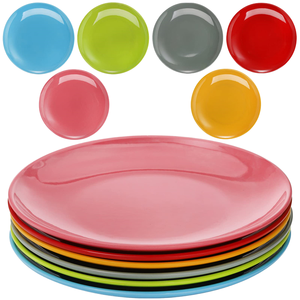 Assiette en grès mat de 8 pouces de style américain <span class=keywords><strong>FENN</strong></span> Plats de dîner occidentaux modernes écologiques Vaisselle en mélamine Restaurant à domicile - Product Image 1