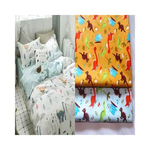 Dinosaur cartoon series baby children patchwork cloth DIY sewing quilting quarters bedding material twill printed cotton fabric