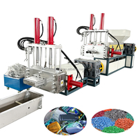 Machine de granulation et de recyclage de plastique usagé avec changeur de filtre hydraulique pour PP, PE, HDPE, LDPE, LLDPE