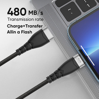 Para PD 30W Cable USB de carga rápida tipo C para iPhone 13 Pro Max con carga y transferencia de datos y compatibilidad con impresora