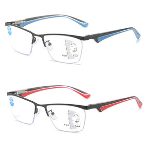 Lunettes de lecture multifocales anti-lumière bleue à demi-monture, personnalisables avec logo, pour hommes et femmes, collection 2026 - Product Image 1