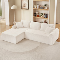 Canape Ecksofa Roll US Dropshipping auf Lager Vakuumverpackt Chiase Komprimiertes Sofa Modulares Memory-Schaum-Sofa Komprimiertes Sofa