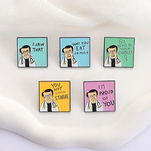 <span class=keywords><strong>Dr</strong></span> Jetzt bin ich stolz auf Sie Emaille Pins Lustige Zitate, die Sie nicht verhungern werden, wer Ihre Enabler Broschen Revers Abzeichen Schmuck Geschenke ist - Product Image 3