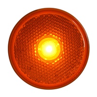Feu de position et de dégagement LED rond de 2,5 pouces avec réflecteur, pour remorque et camion, conforme aux normes SAE/DOT/FMVSS108