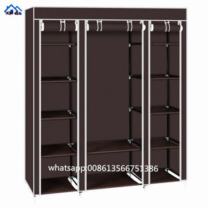 Grande armoire <span class=keywords><strong>pliable</strong></span> portable en tissu non tissé respirant et hermétique avec fermeture éclair - Product Image 5