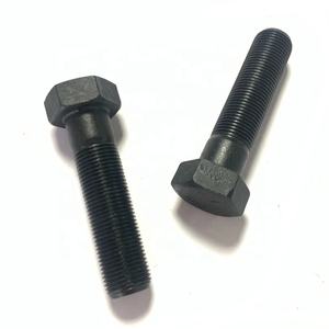 Aço carbono OEM Custom <span class=keywords><strong>10</strong></span>.9 Óxido preto DIN933 alta elasticidade <span class=keywords><strong>hex</strong></span>ágono cabeça parafuso sextavado - Product Image 2