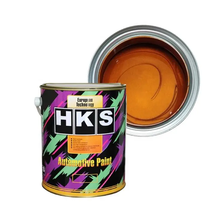 Оптовая продажа автомобильных красок компании HKS автомобильные краски 1K basecoat Золотое серебряное покрытие