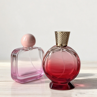 Flacon pulvérisateur de parfum en verre givré vide pour cosmétiques et soins de la peau, 30ml 50ml 100ml, avec bouchon, personnalisable avec logo d'usine et impression sérigraphique