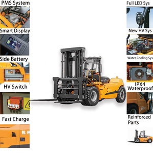 Electric Ride-On Forklift CPD160 16 Ton Heavy Duty Forklift with 900mm Load Center, PE for Industrial & Warehouse Use - Product Image 2