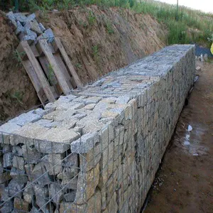 Gabão de metal soldado com melhor preço, cesta de pedra, gabião