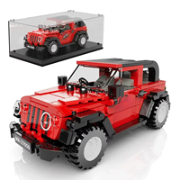 Modèle de luxe miniature 27061, en plastique ABS, modèle éducatif, blocs de construction DIY avec présentoir, pour garçons, jouets de voiture